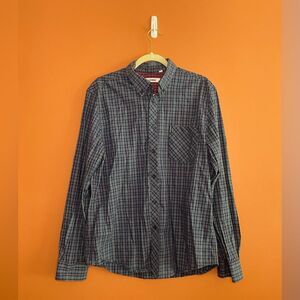 Ben Sherman Button Down Long Sleeve Dress Shirt Mens Size XL